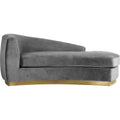 Grey Velvet Chaise Y6374
