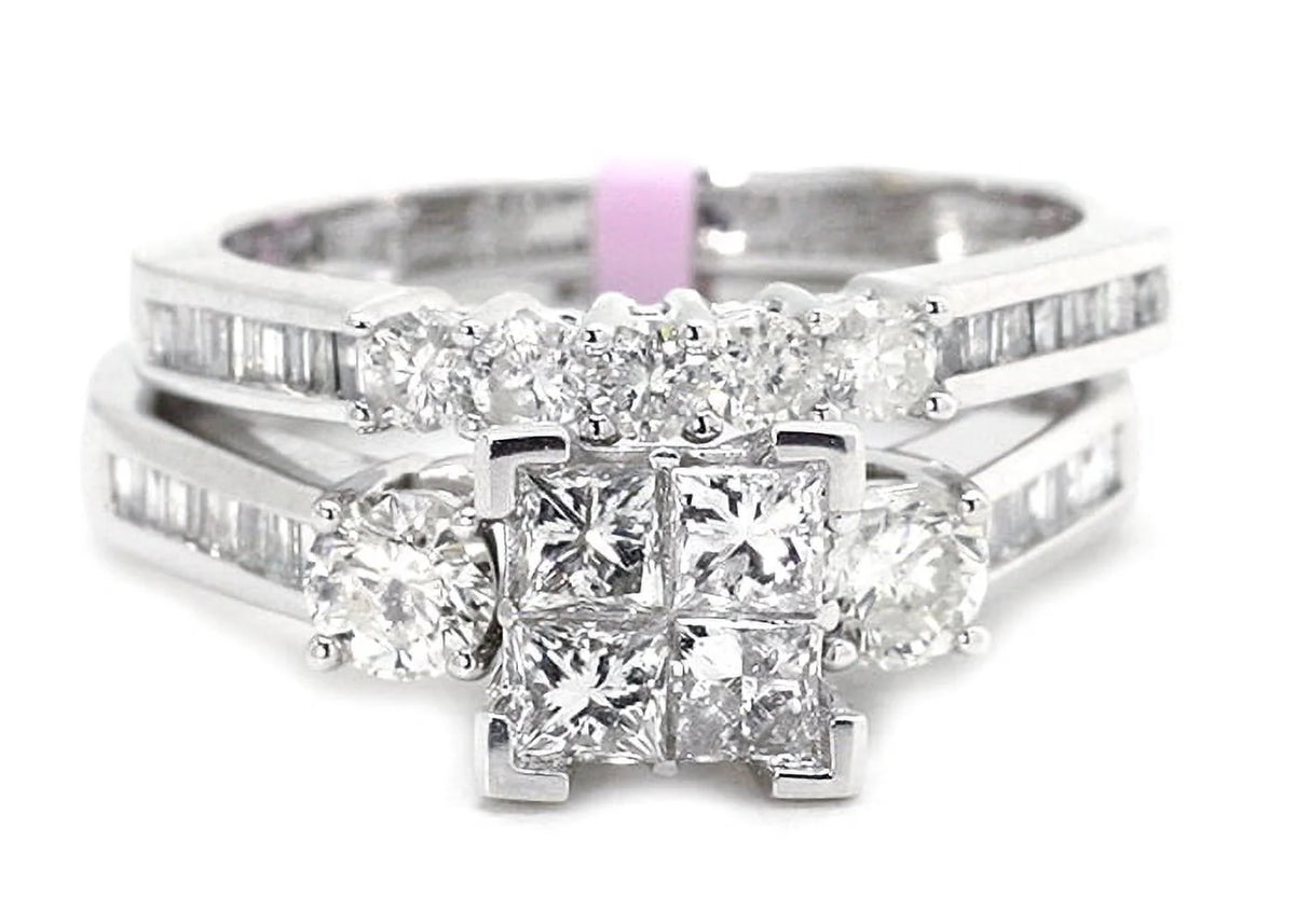 Princess Cut Diamond Engagement Ring B670
