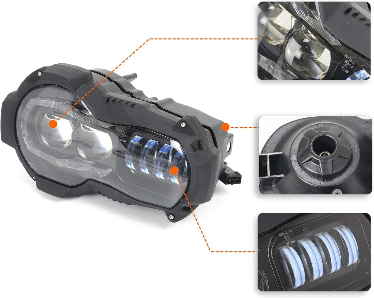 1pc LED Headlight Assembly for BMW R1200GS 2004-2012 S6009