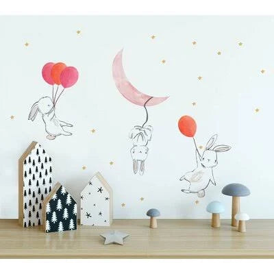59 Piece Cartoon Wall Decal Set Q73567