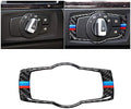 Carbon Fiber Headlight Switch Buttons Cover Trim Pack of 2 L57466