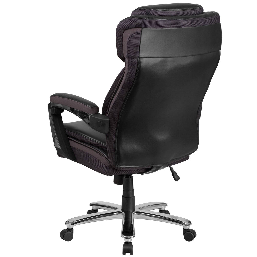 Black LeatherSoft Ergonomic Office Chair with Adjustable Headrest C2999