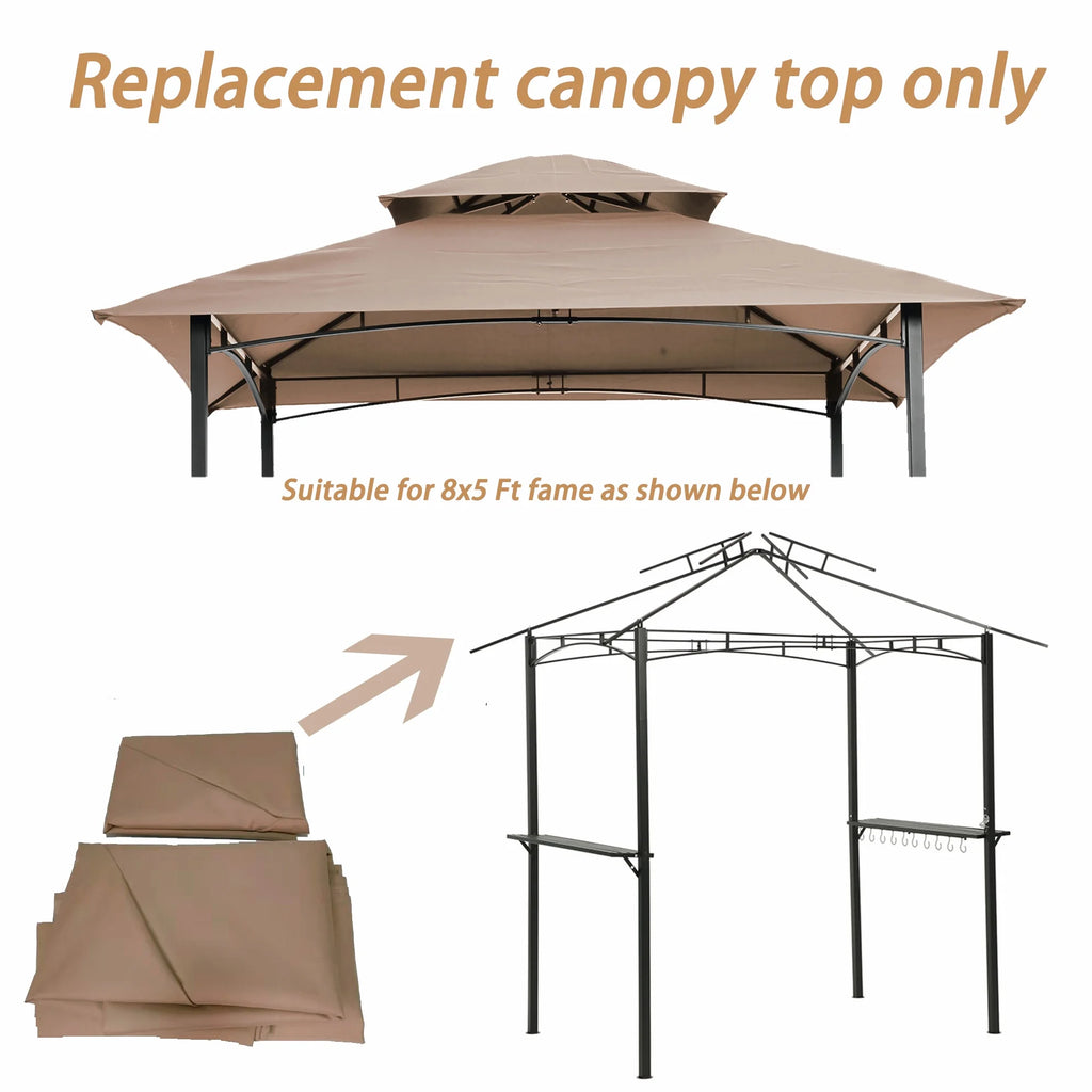 Beige Double Tier BBQ Tent Cover H39884