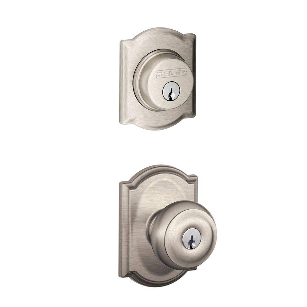 Satin Nickel Single Cylinder Entry Knob L56372