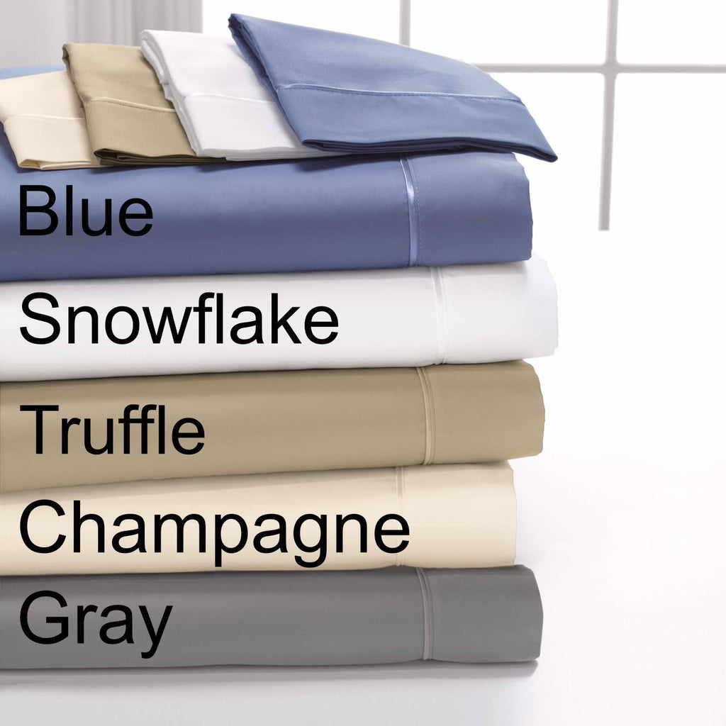Blue Twin 100% Egyptian Cotton Sheets Set X310576