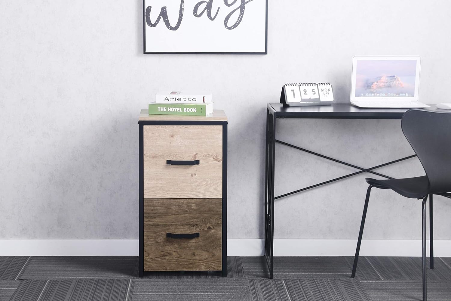 2 Drawer Metal File Cabinet I40647