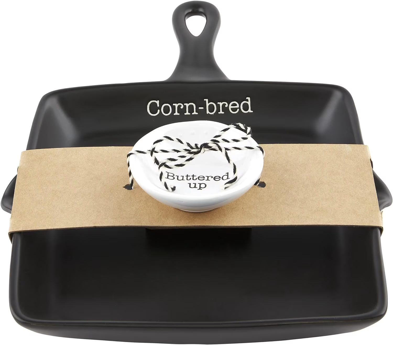 Black 8" x 8" Cornbread Skillet and Serving Set M5583