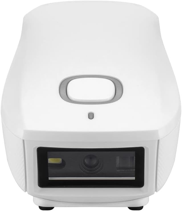 Mini Wireless 2D QR Barcode Scanner, Bluetooth Portable Pocket Small 1D 2D Bar Code Reader, White E9905