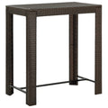 Brown Poly Rattan Patio Bar Table E28908