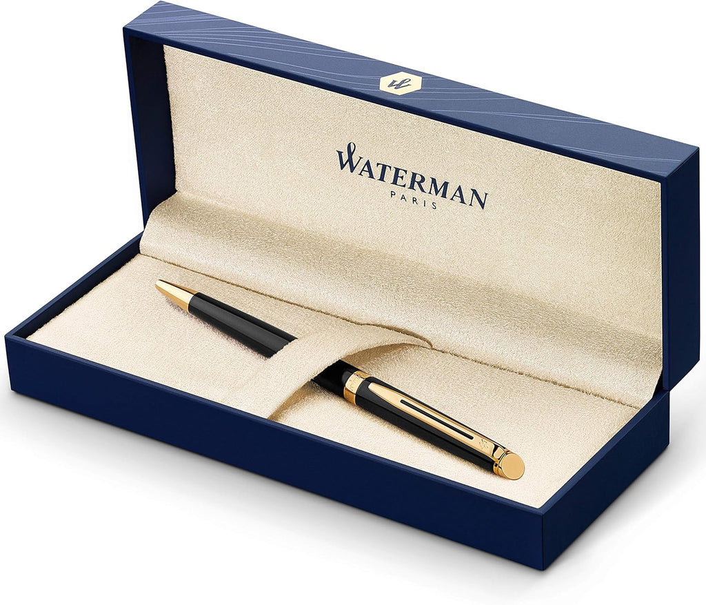 Stainless Steel Ballpoint Pen with Chrome Trim, Medium Point, Blue Ink Cartridge, Pack of 2 E94748