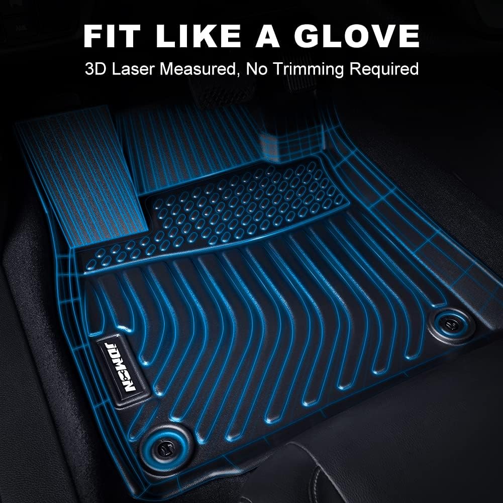 Black All Weather Car Floor Mats Set U101666