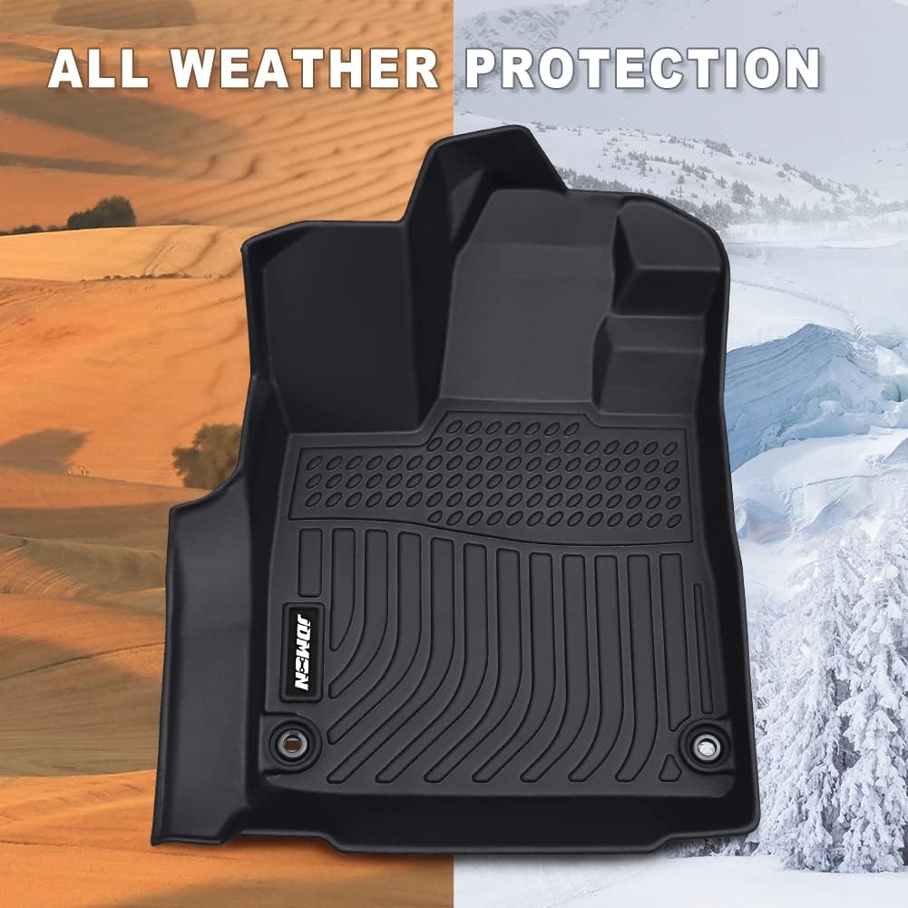 Black All Weather Car Floor Mats Set U101666