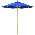 7.5 ft Pacific Blue Market Umbrella with Fiberglass Pole V502904