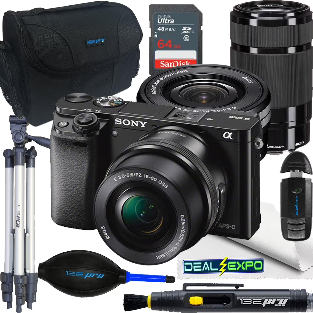 Mirrorless Digital Camera with 16-50mm and 55-210mm Power Zoom Lenses X3746