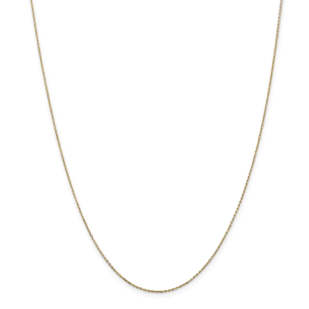 14k Yellow Gold Initial C Necklace - 16 Inch O459