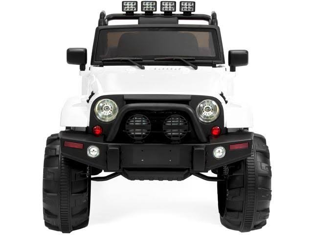 White 12V Kids Ride on Truck Car with Remote Control U78151
