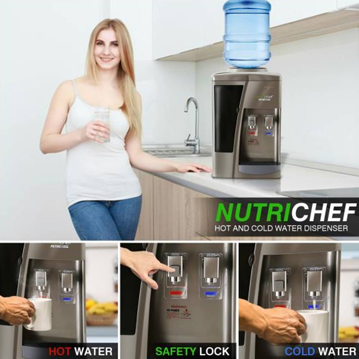 5 Gal Hot and Cold Water Cooler Dispenser (2 Pack) K4923