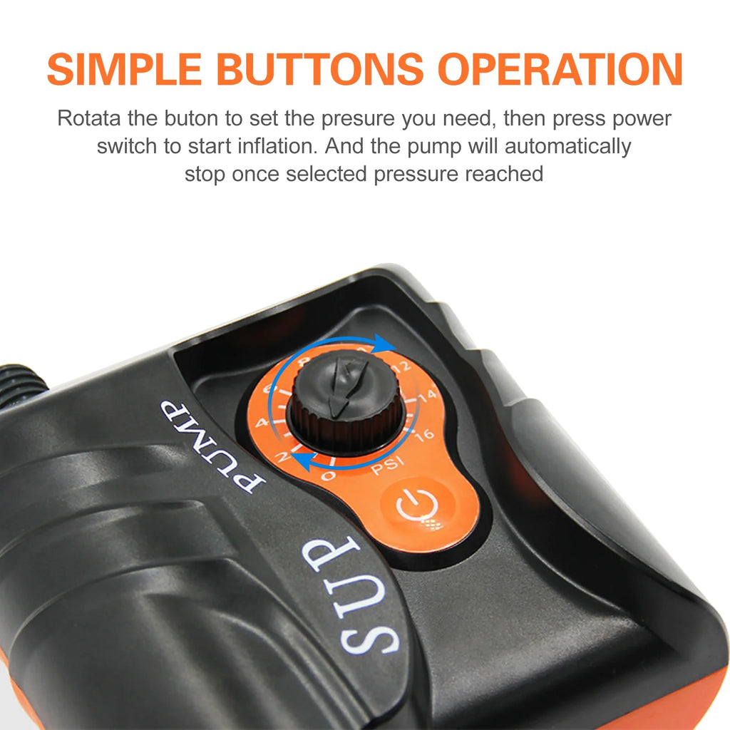 16 PSI Electric Inflation Air Pump with 6 Nozzles B720915