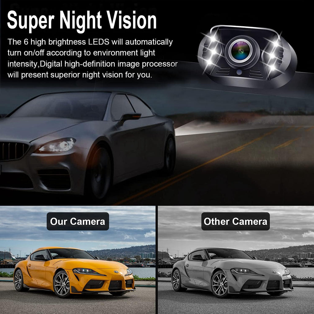 HD 1080P Backup Camera Rear View Monitor Kit W10654