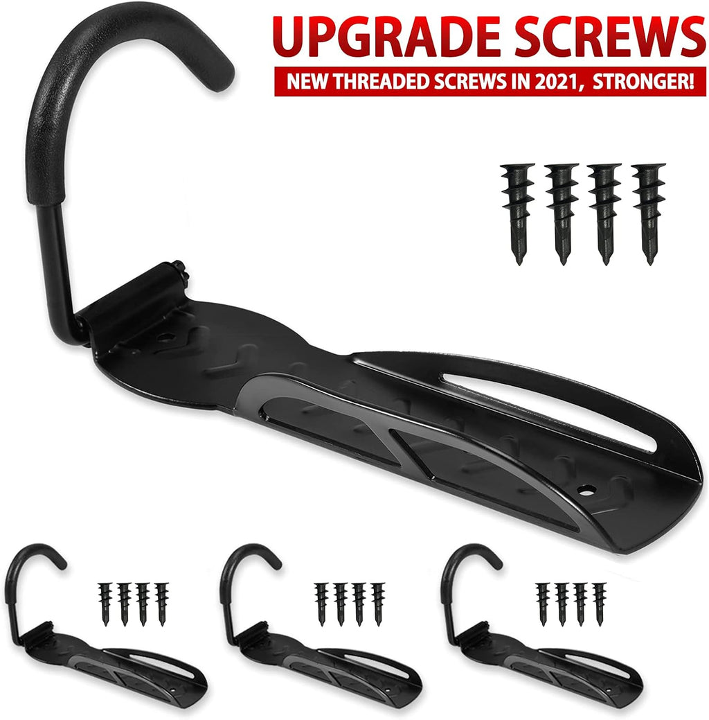 4PCS Wall Mounted Bike Rack Space Saving Bicycle Wall Hanger Vertical Bicycle Storage Stand Max. 66 Lb Pack of 2 K332