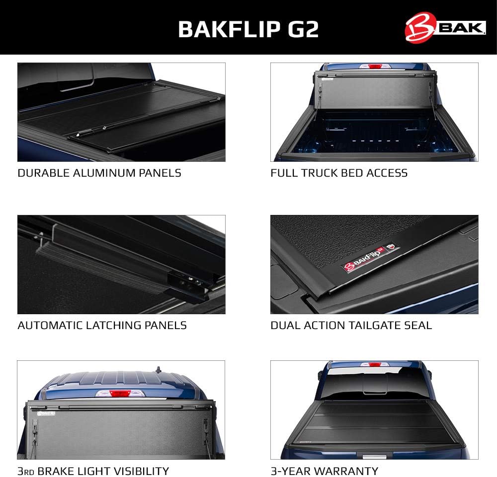 Hard Folding Truck Bed Tonneau Cover H2907
