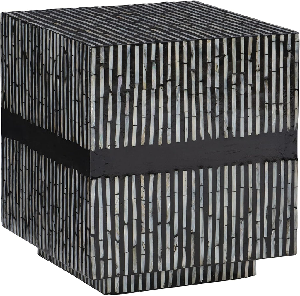 Black Stripe Accent Table H774