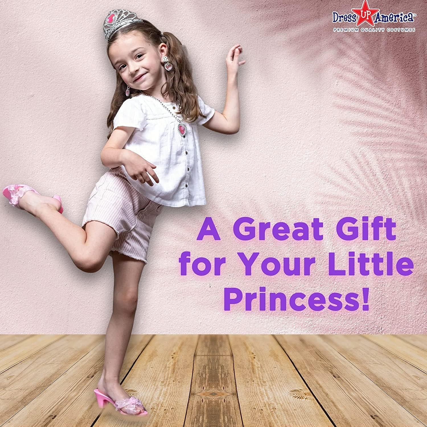 Princess Dress Up Set with Shoes, Crown & Jewelry S588