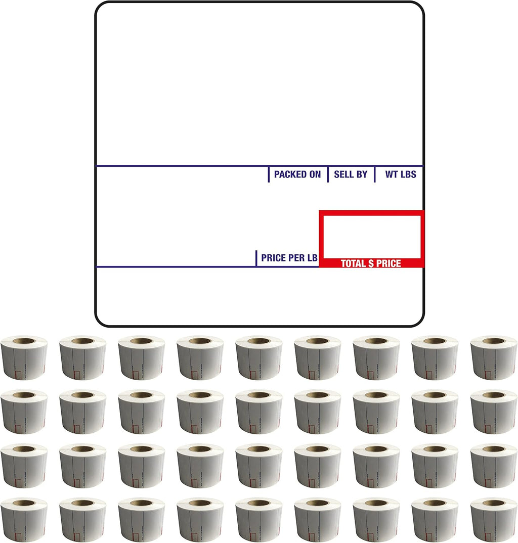 Printing Scale Label, 58 x 60 mm, 36 Rolls per Case, Pack of 2 I375