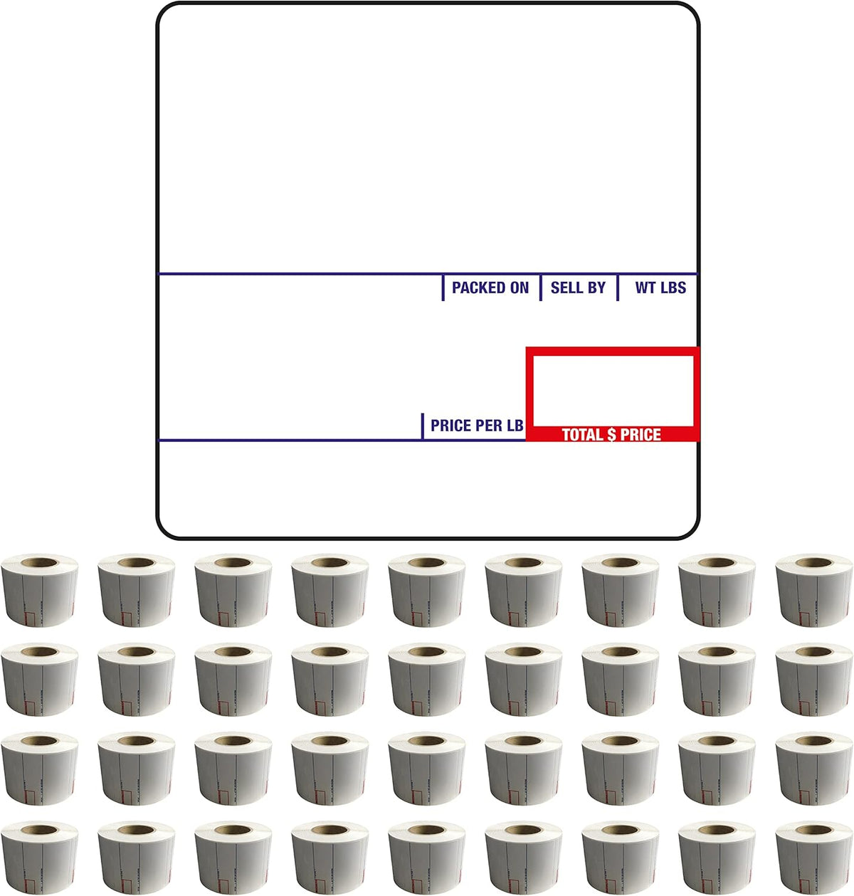 Printing Scale Label, 58 x 60 mm, 36 Rolls per Case, Pack of 2 I375