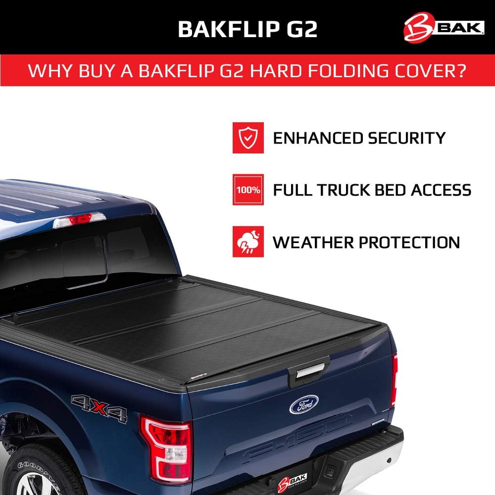 Hard Folding Truck Bed Tonneau Cover H2907