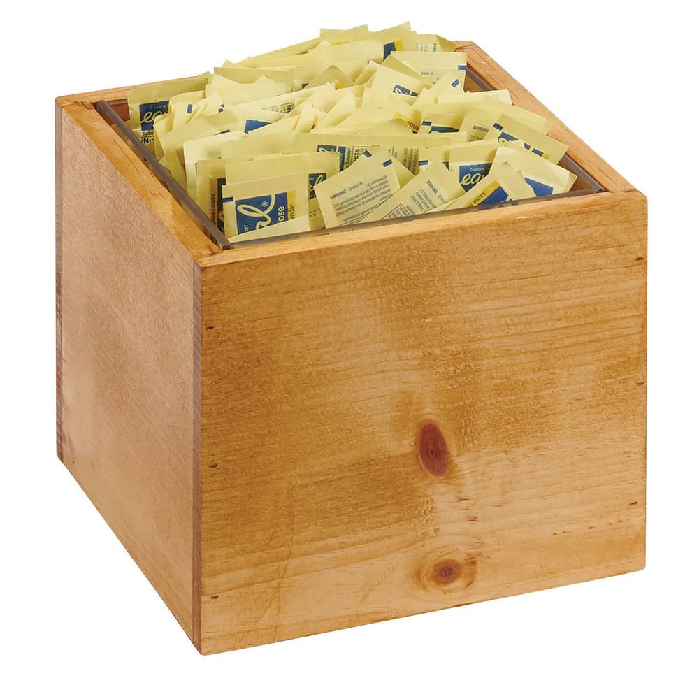 7 1/2x22 Square Condiment Organizer, Reclaimed Wood M4775