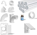 Central Vacuum 3-Inlet Installation Kit with 80 feet of Pipe H307876