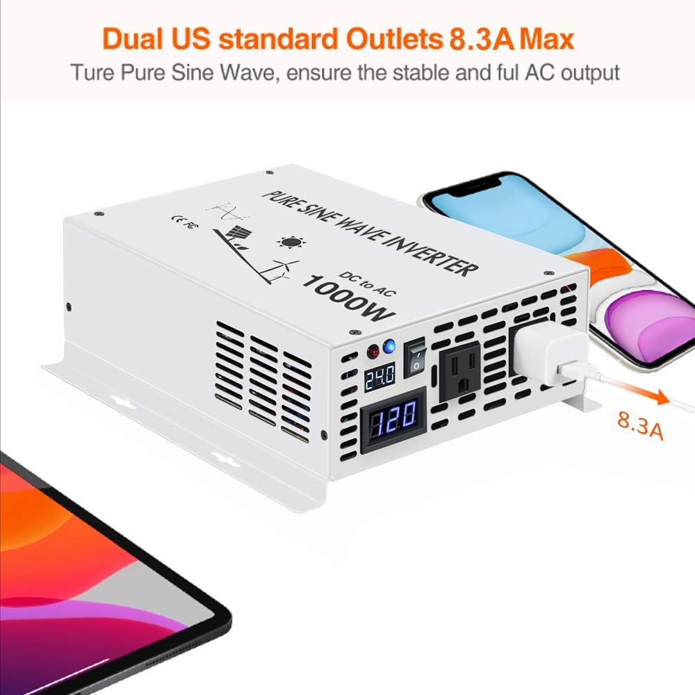 4000W 24V 120V Pure Sine Wave Power Inverter Z645