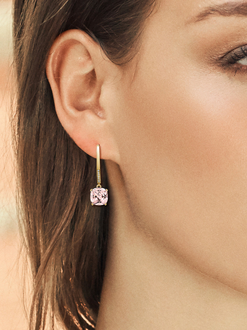 18K Yellow Gold Plated Silver Earrings F460