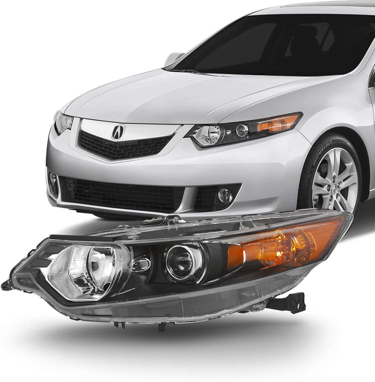 HID Xenon Headlights Pair for Acura TSX Sedan H70935