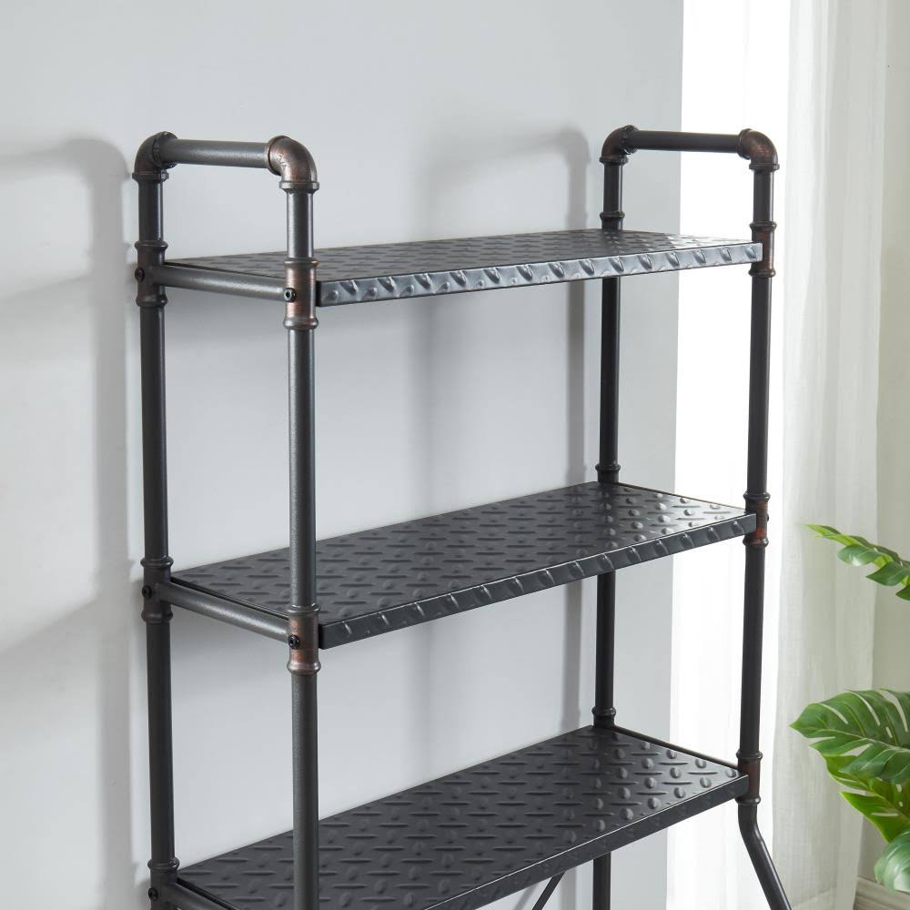 Sand Black and Light Pure Copper 3-Shelf Over The Toilet Organizer O16577