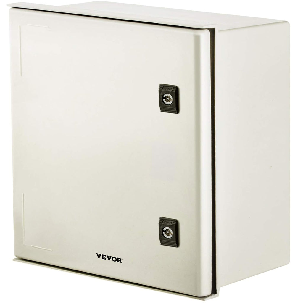 NEMA 4X Fiberglass Steel Electrical Box, 20 x 16 x 8 inches, IP66 Waterproof Hinged Junction Box M7382