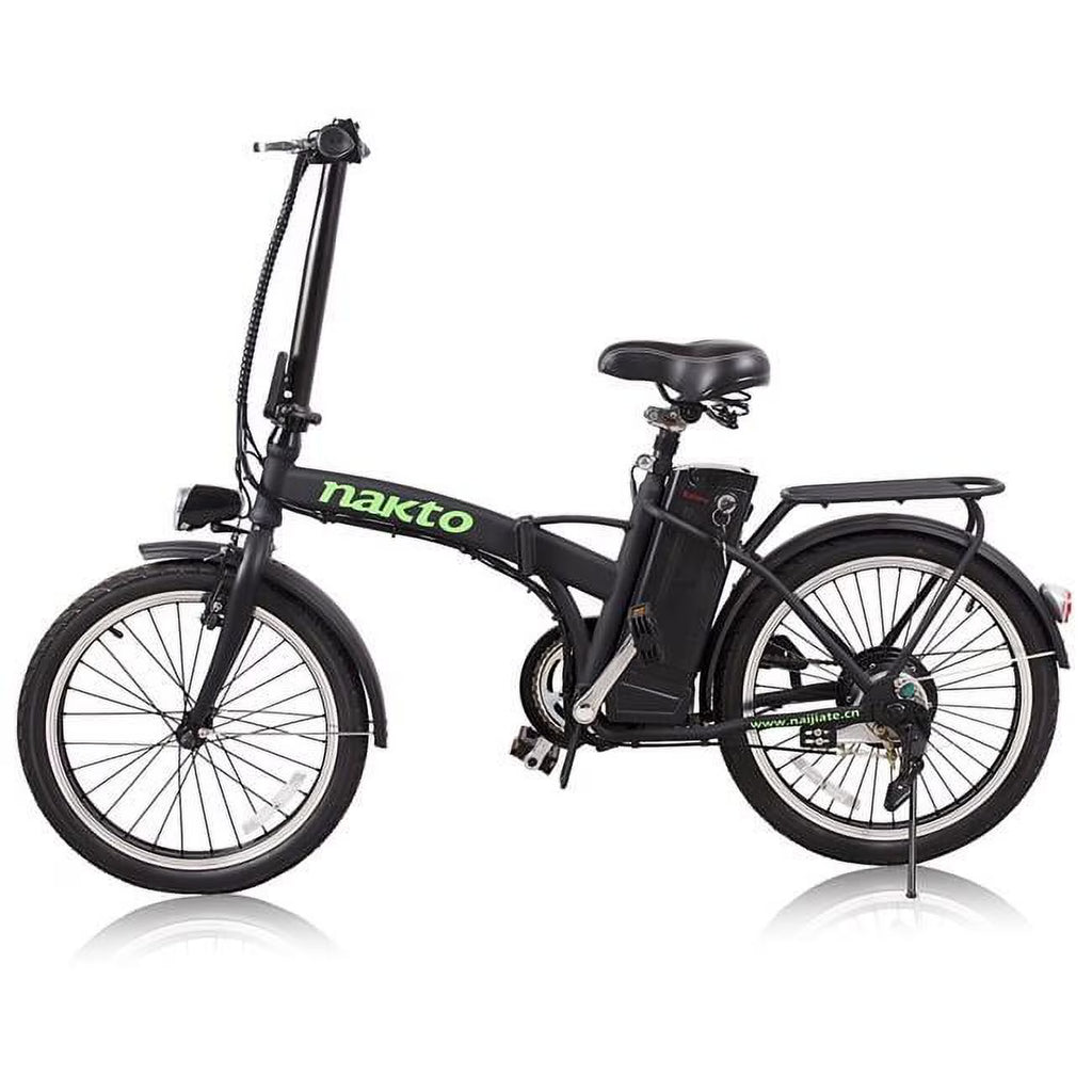 Folding Electric Bicycle, Black E482