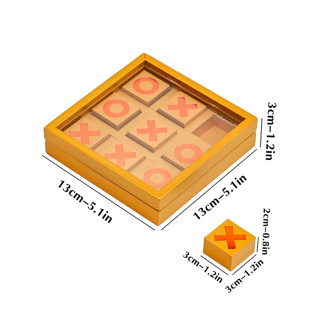 Wooden Tic Tac Toe Coffee Table Decor K493