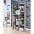 Gray Geometric Bookcase U987