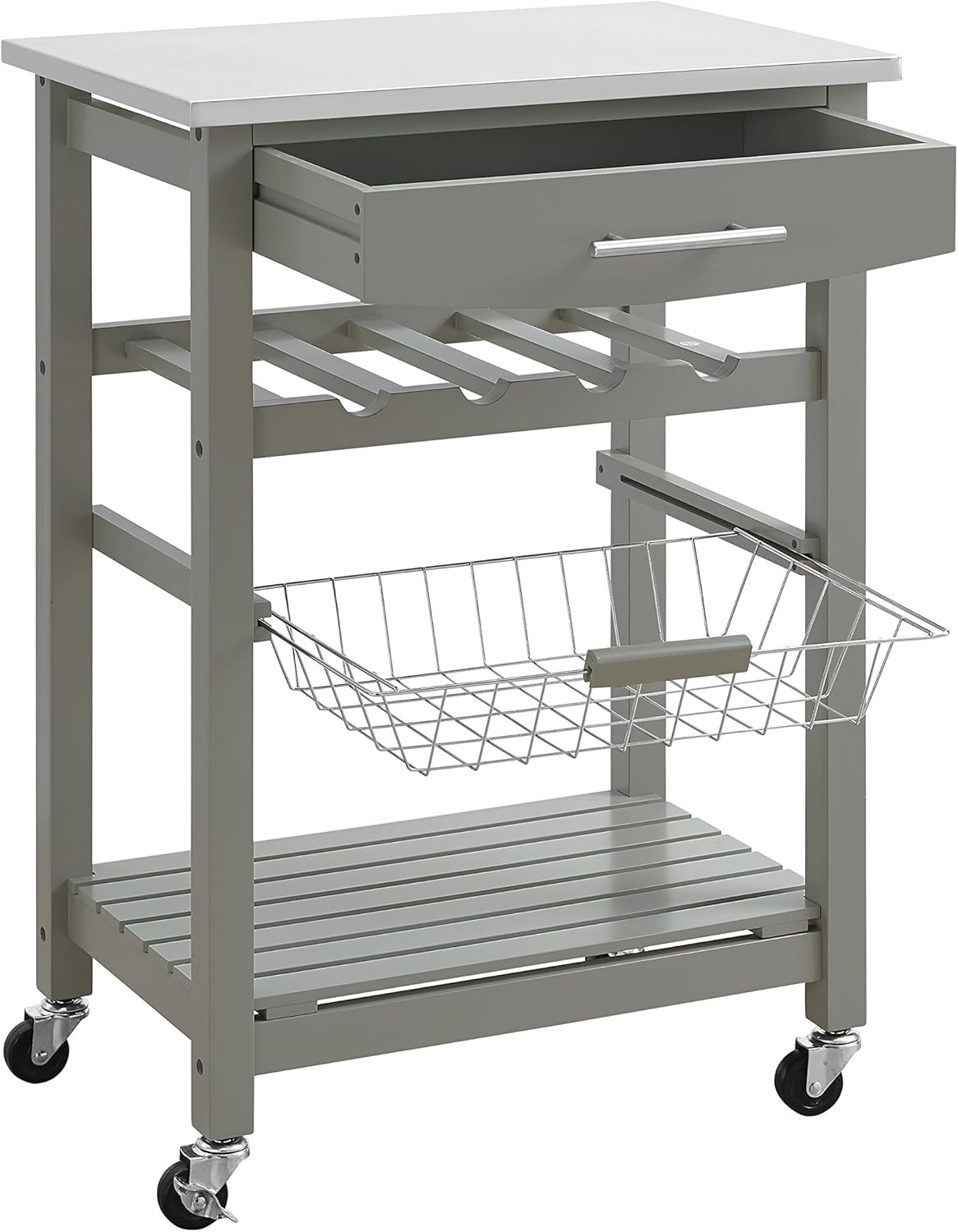 Gray Kitchen Cart J314876