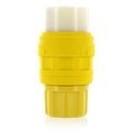 30 Amp 125/250-Volt Wetguard Locking Grounding Connector, Yellow L517301