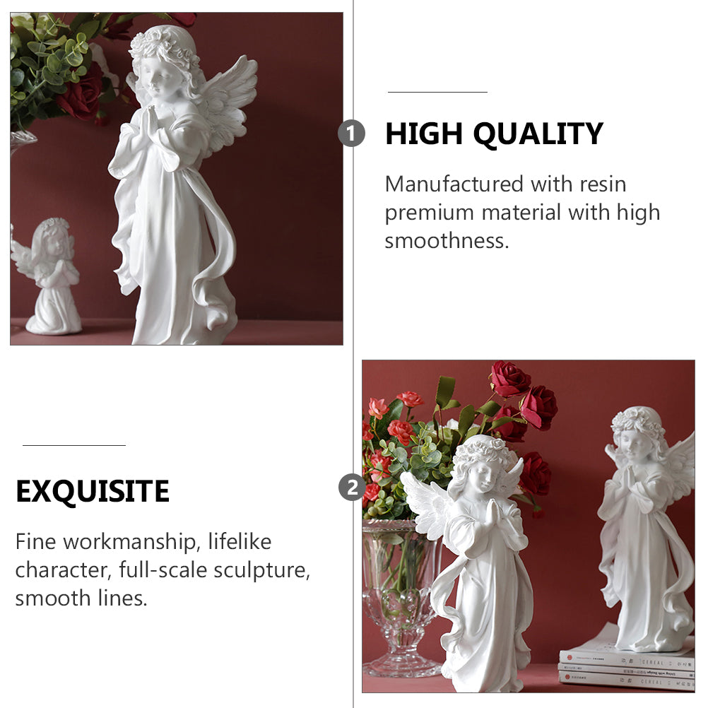 Kneeling Cherub Resin Figurine G717426
