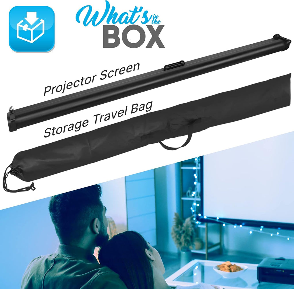40 Inch Portable Projector Screen with Stand F9222