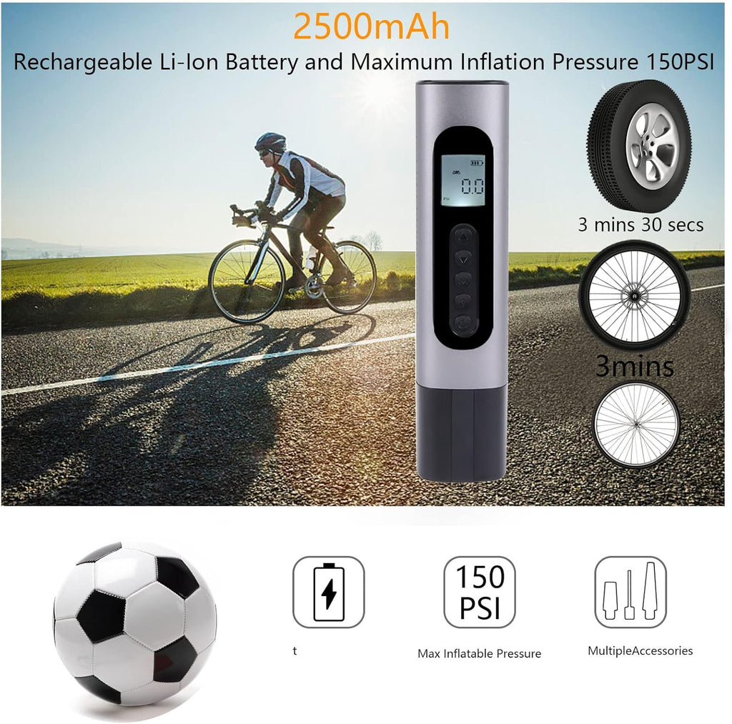 Tire Inflator Portable Air Compressor 150 Psi with Digital Pressure Gauge A385972