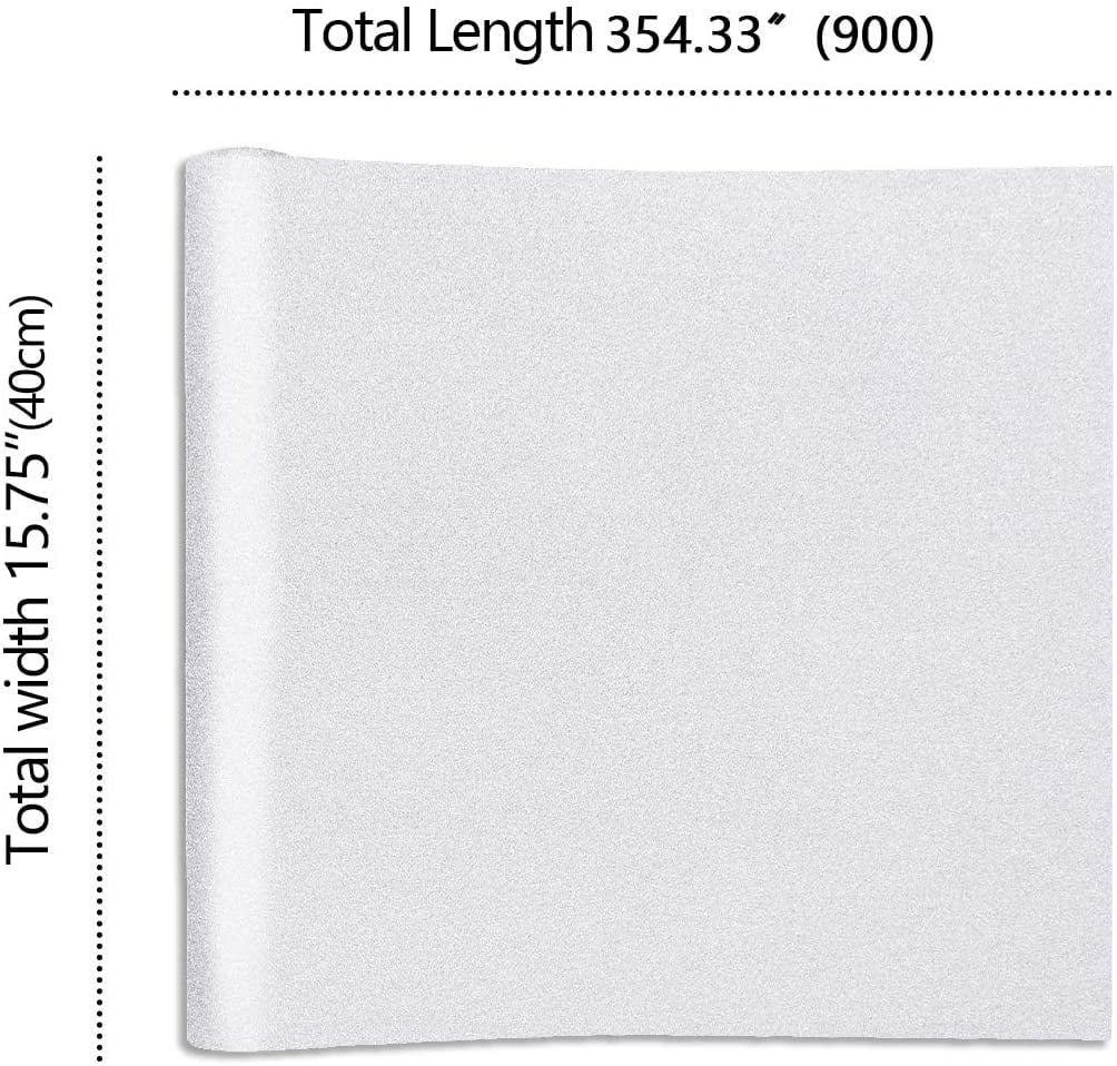 Matte White Frosted Window Privacy Film 15.7''x354'' L343