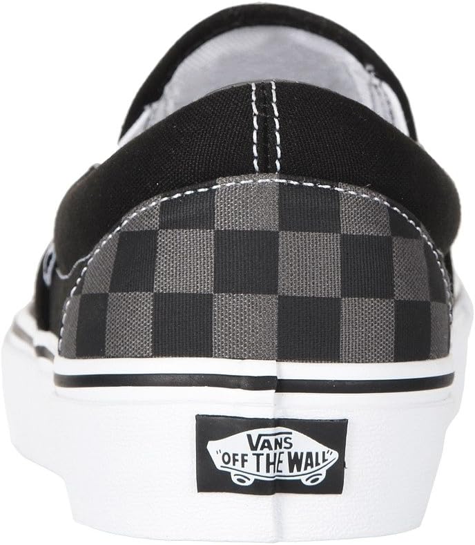 Black/Pewter Checkerboard Slip-On Shoes X449282