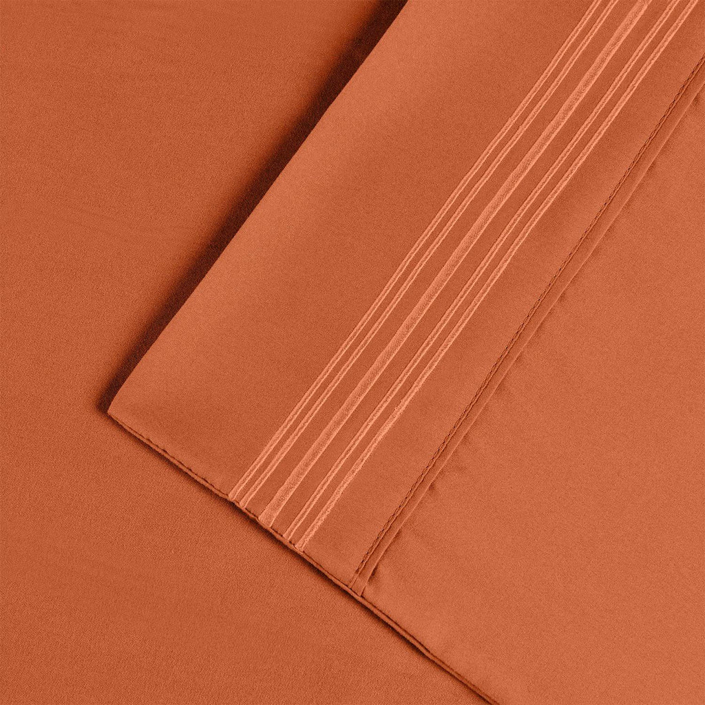 Pink Brushed Microfiber Sheet Set California King Q15863