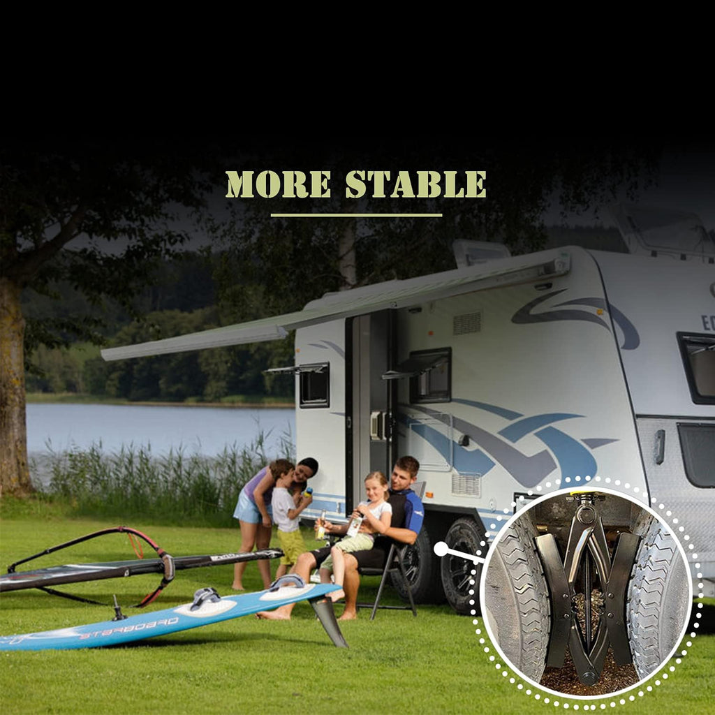 Camper Wheel Chock X Shaped RV Chocks Stabilizer Tire Wheel Chock Pair A981