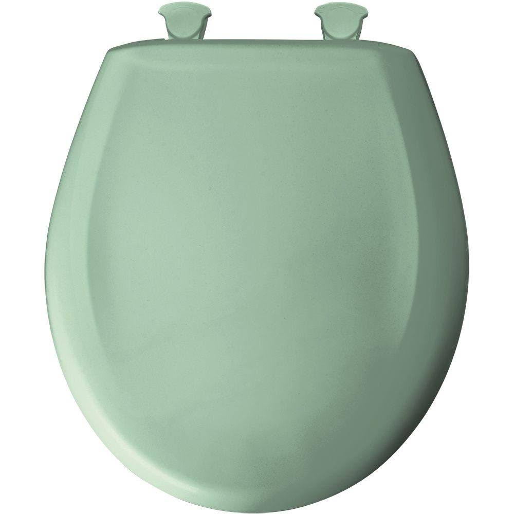 Sea Green Plastic Round Slow-Close Toilet Seat A720